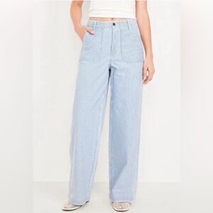 Old Navy Striped Baggy Wide Leg Size 00